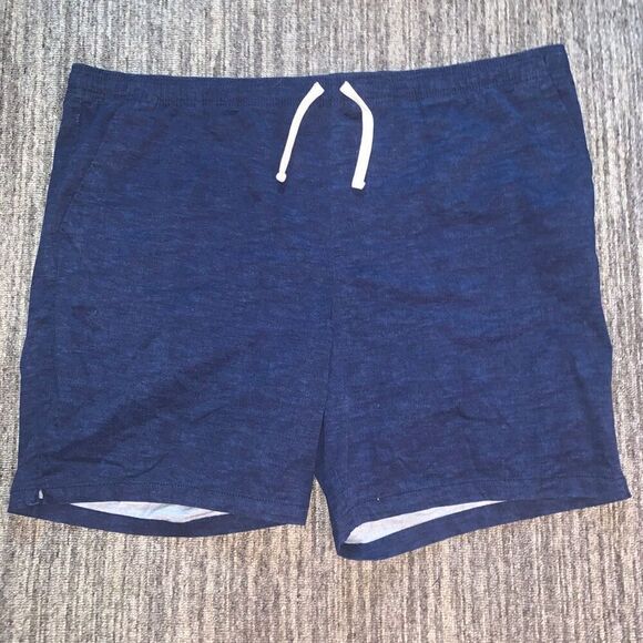 Goodfellow Mens Size 3XL Everyday Shorts Big‎ & Tall Blue Drawstring Khakis - Picture 1 of 6